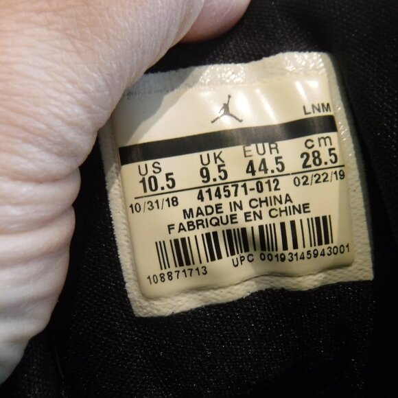 Mens NIKE Jordan 13 Retro 'Cap & Gown' sneakers size 10.5 - Picture 9 of 10